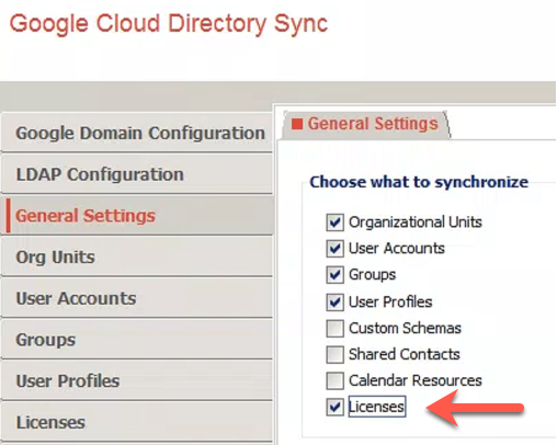 GCDS Enable General Settings