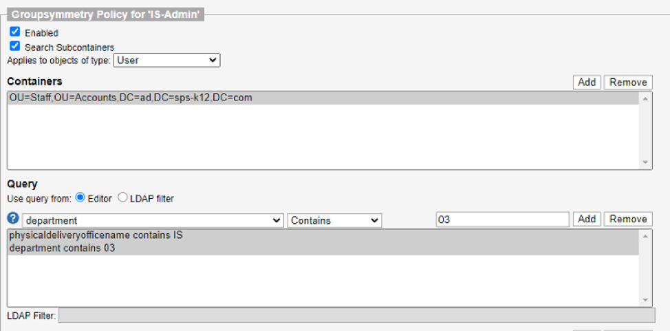 Automating school staff accounts step 4