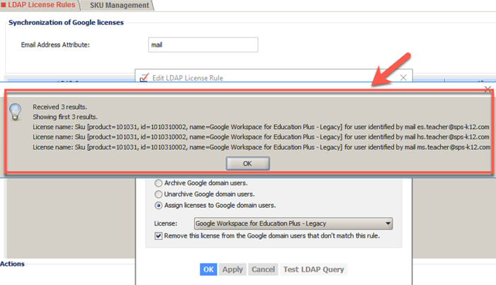 Returned Users in GCDS