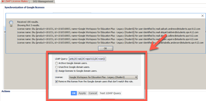 Test LDAP Query