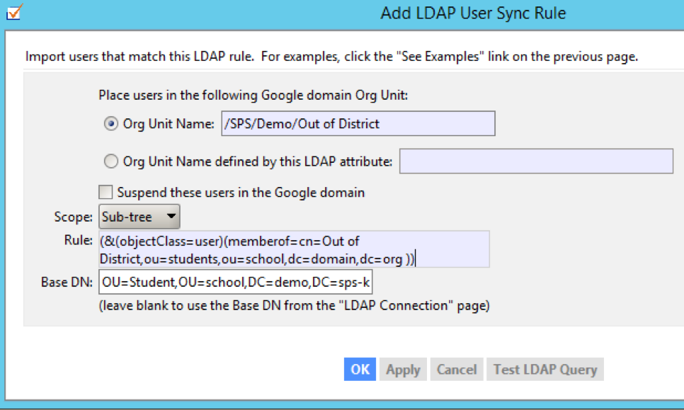 add LDAP USER SYNC