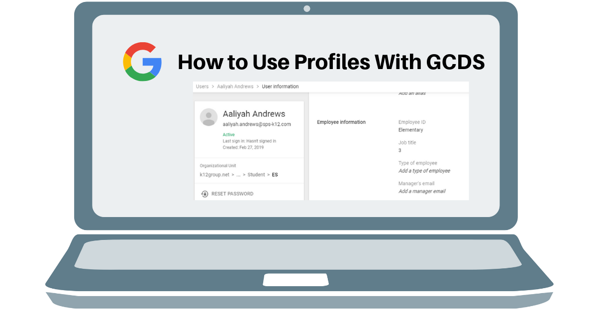 Use Profiles With GCDS